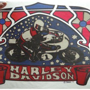 Vintage Harley Davidson Iron-on Transfer